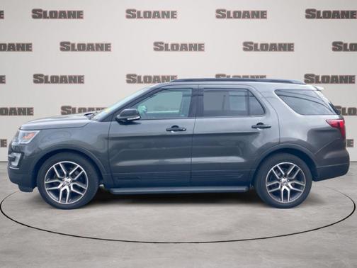 White Platinum Metallic Tri-Coat 2017 Ford Explorer sport