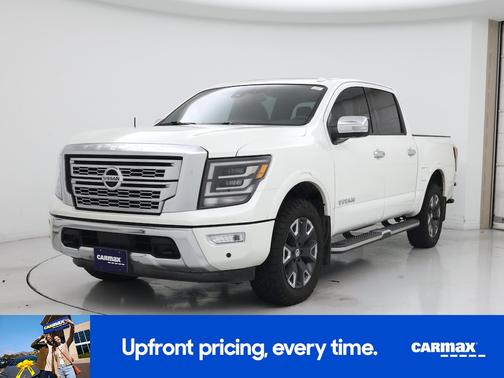 White 2021 Nissan Titan Platinum Reserve