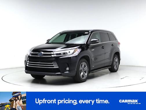 Black 2018 Toyota Highlander Hybrid Limited Platinum