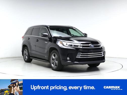 Black 2018 Toyota Highlander Hybrid Limited Platinum