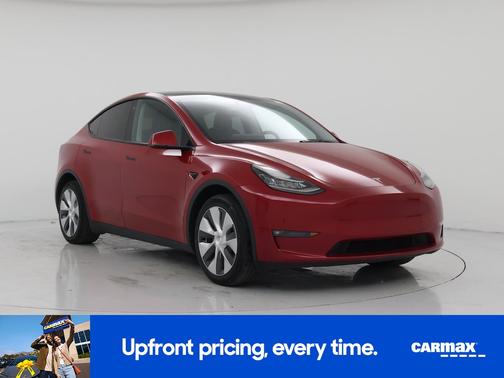 Red 2022 Tesla Model Y Long Range