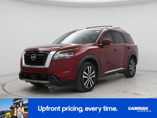 Red 2023 Nissan Pathfinder Platinum
