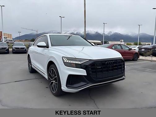 Glacier White Metallic 2023 Audi Q8 55 Premium Plus
