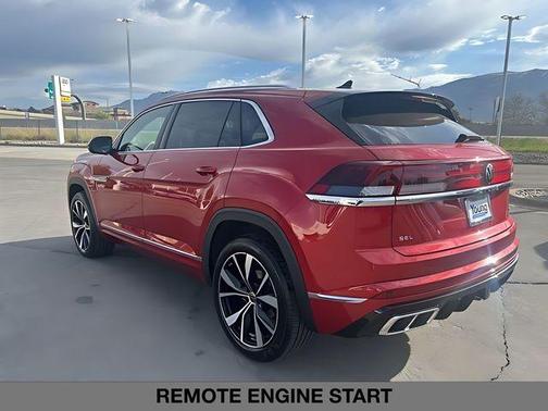 Aurora Red Metallic 2024 Volkswagen Atlas Cross Sport 2.0T SEL Premium R-Line