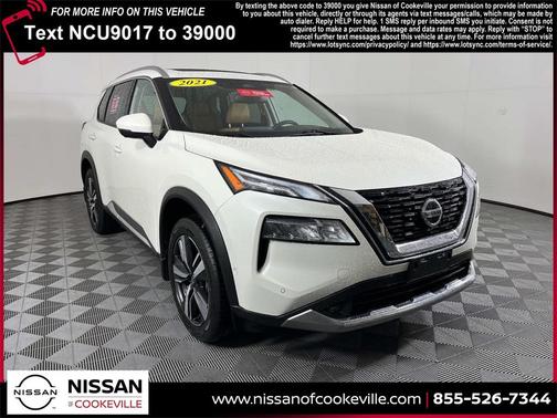 Pearl White 2021 Nissan Rogue Platinum