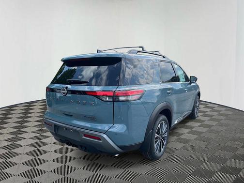 Teal 2026 Nissan Pathfinder Platinum