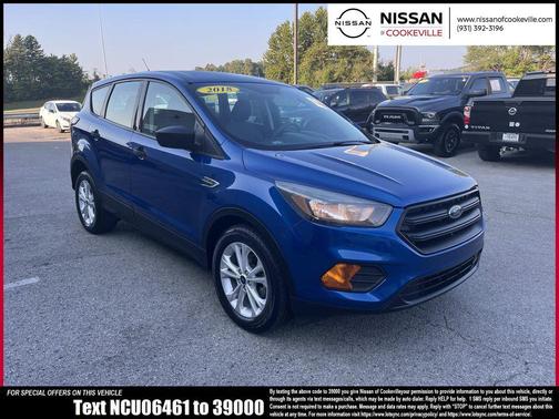 Lightning Blue Metallic 2018 Ford Escape S
