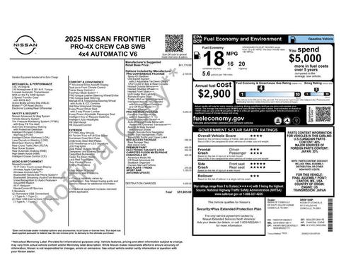 2025 Nissan Frontier PRO-4X