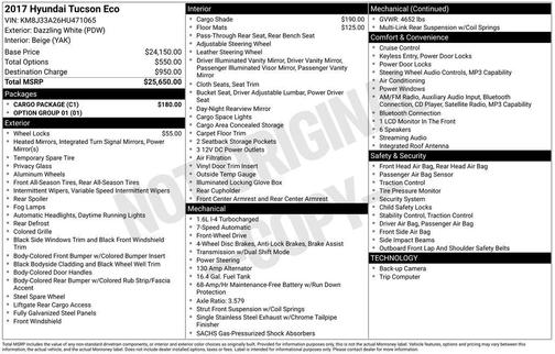 2017 Hyundai TUCSON Eco