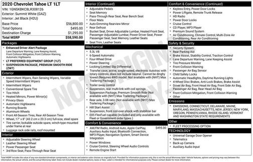 2020 Chevrolet Tahoe LT