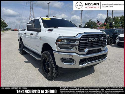 Bright White Clearcoat 2025 RAM 2500 Big Horn Crew Cab 4x4 6'4' Box