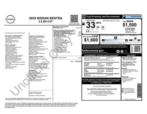 2025 Nissan Sentra SR