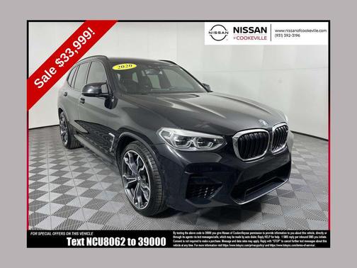 Black Sapphire Metallic 2020 BMW X3 M AWD