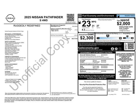 2025 Nissan Pathfinder S 4WD