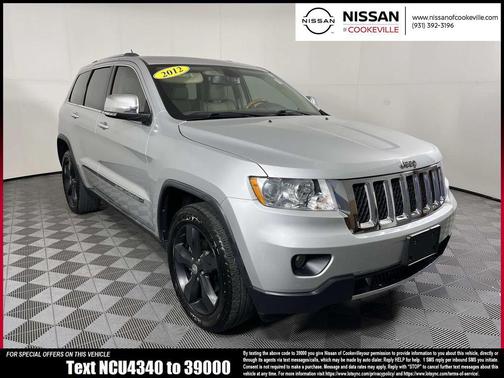 Bright Silver Metallic Clearcoat 2012 Jeep Grand Cherokee Overland