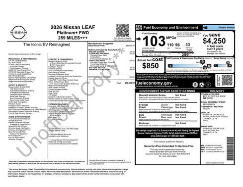 2026 Nissan Leaf PLATINUM+