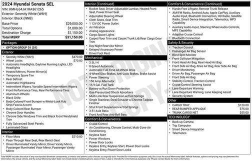 2024 Hyundai SONATA SEL