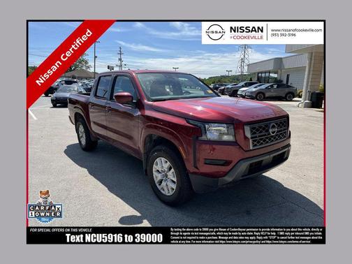 Cardinal Red Tricoat 2022 Nissan Frontier SV