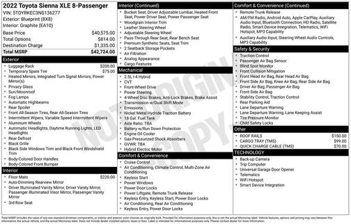 2022 Toyota Sienna XLE