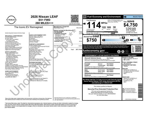 2026 Nissan Leaf SV+