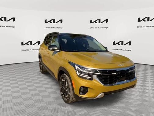 Valais Green/Black Roof 2024 Kia Seltos SX