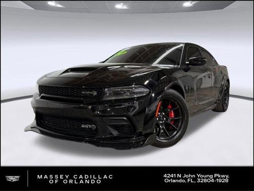 Pitch Black Clearcoat 2022 Dodge Charger SRT Hellcat