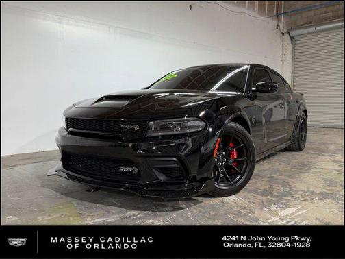 Pitch Black Clearcoat 2022 Dodge Charger SRT Hellcat