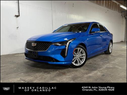 Coastal Blue Metallic 2026 Cadillac CT4 Luxury RWD