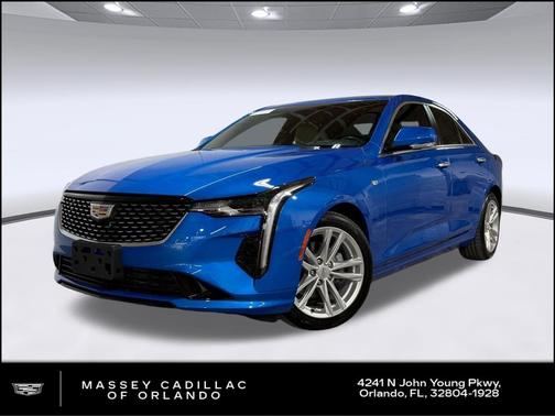 Coastal Blue Metallic 2026 Cadillac CT4 Luxury RWD