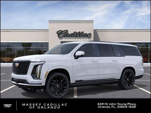 Vibrant White Tricoat 2026 Cadillac Escalade ESV Sport Platinum