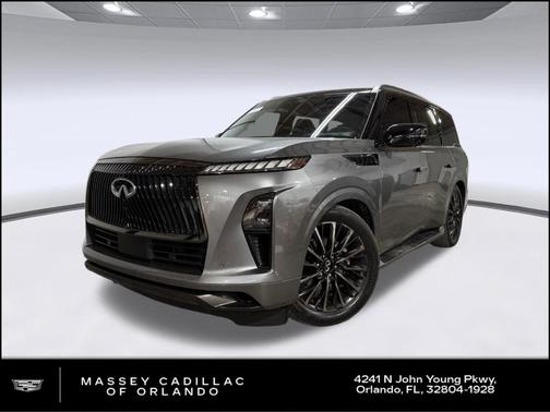 Dynamic Metal/Black Obsidian 2025 INFINITI QX80 AUTOGRAPH AWD