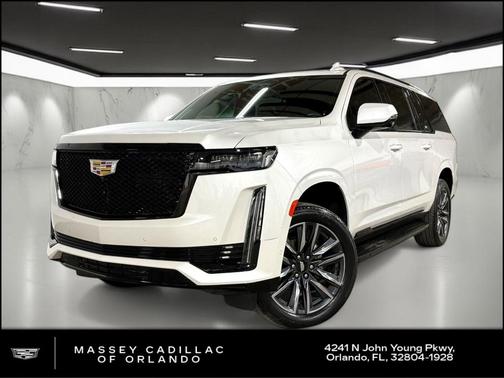 Crystal White Tricoat 2023 Cadillac Escalade ESV Sport Platinum
