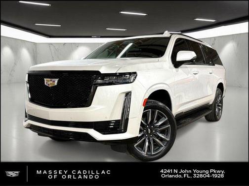 Crystal White Tricoat 2023 Cadillac Escalade ESV Sport Platinum