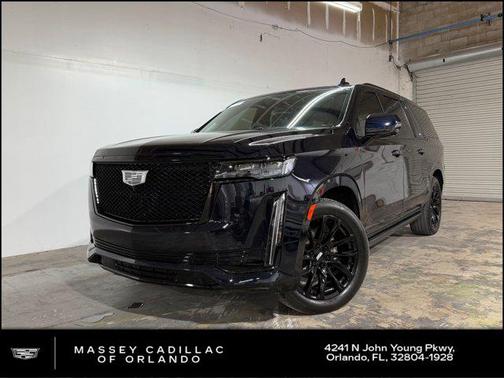 Dark Moon Blue Metallic 2023 Cadillac Escalade ESV Sport Platinum