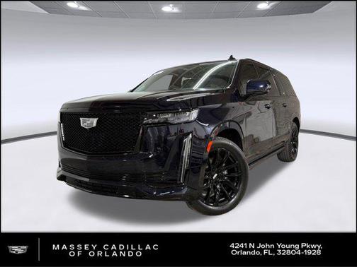 Dark Moon Blue Metallic 2023 Cadillac Escalade ESV Sport Platinum