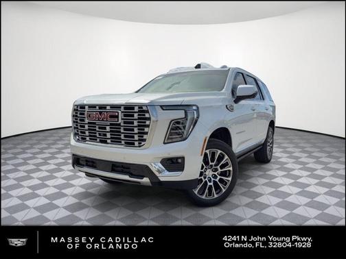 White Frost Tricoat 2025 GMC Yukon Denali