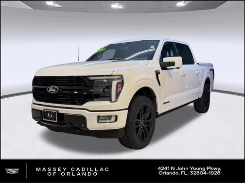 Star White Metallic Tri-Coat 2025 Ford F-150 Platinum