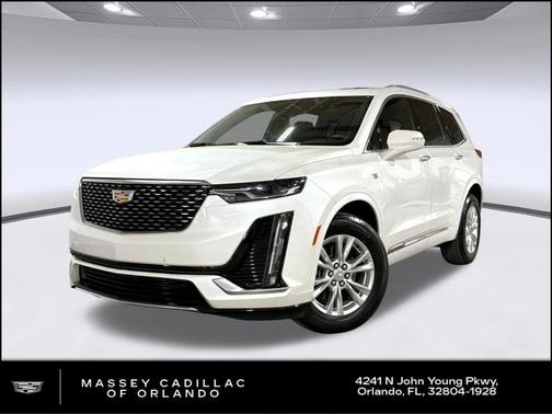 Crystal White Tricoat 2023 Cadillac XT6 Luxury FWD
