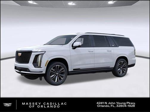 Vibrant White Tricoat 2026 Cadillac Escalade ESV Sport