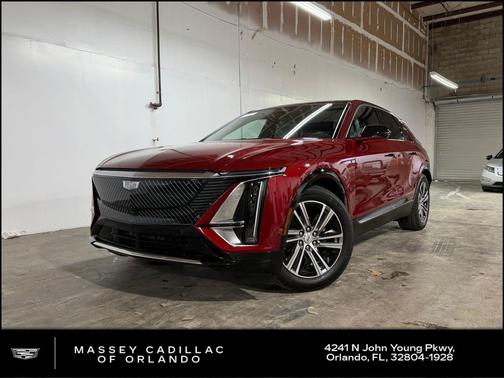 Radiant Red Tintcoat 2024 Cadillac LYRIQ Luxury