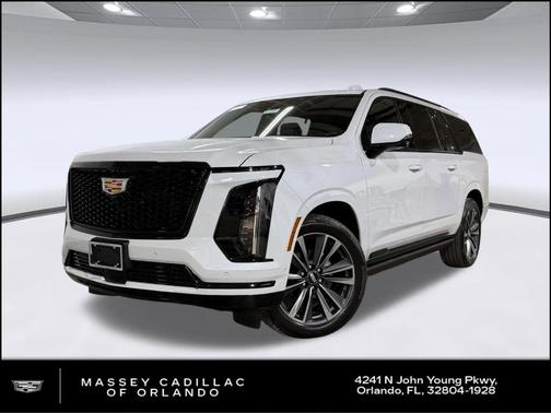 Vibrant White Tricoat 2026 Cadillac Escalade ESV Sport