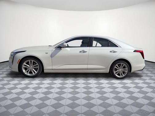 Crystal White Tricoat 2024 Cadillac CT4 Luxury