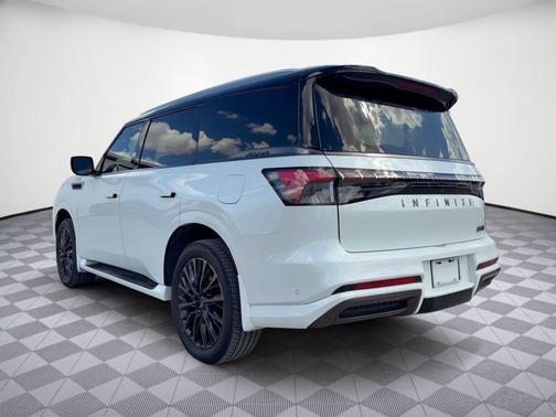 Radiant White/Black Obsidian 2025 INFINITI QX80 AUTOGRAPH AWD