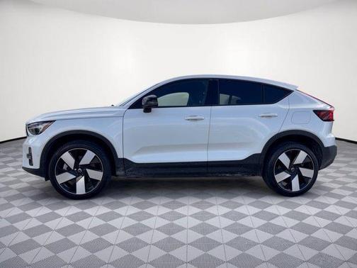 Crystal White Metallic 2023 Volvo C40 Recharge Pure Electric Twin Ultimate
