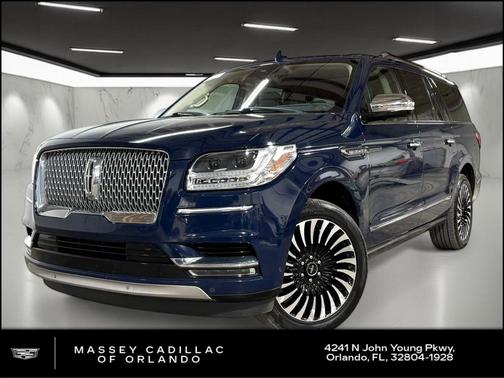 Blue 2018 Lincoln Navigator L Black Label
