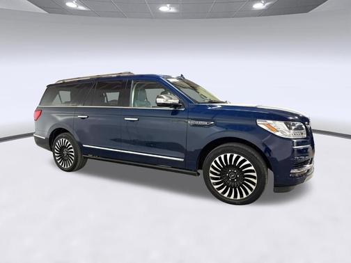 Blue 2018 Lincoln Navigator L Black Label
