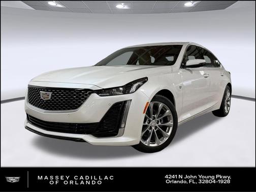 Crystal White Tricoat 2023 Cadillac CT5 Premium Luxury