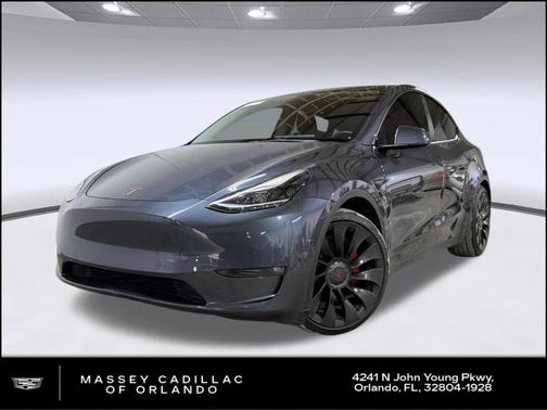 Gray 2022 Tesla Model Y Performance Dual Motor All-Wheel Drive