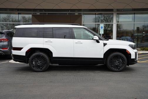 White 2025 Hyundai SANTA FE HEV Calligraphy