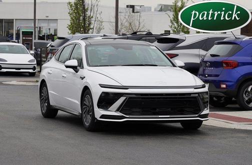 White 2025 Hyundai SONATA Hybrid Limited